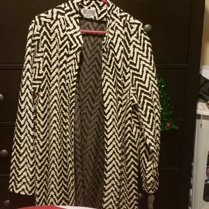 Beautiful striped swing jacket